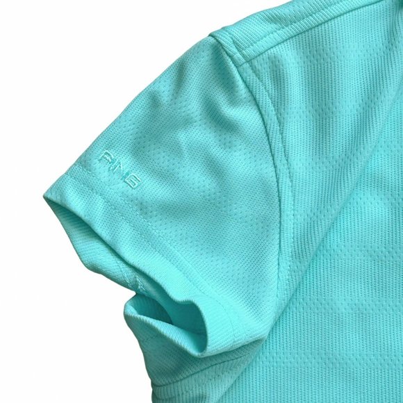 Ping Performance Short Sleeve Seafoam Green Golf Polo Size Small - Picture 6 of 10